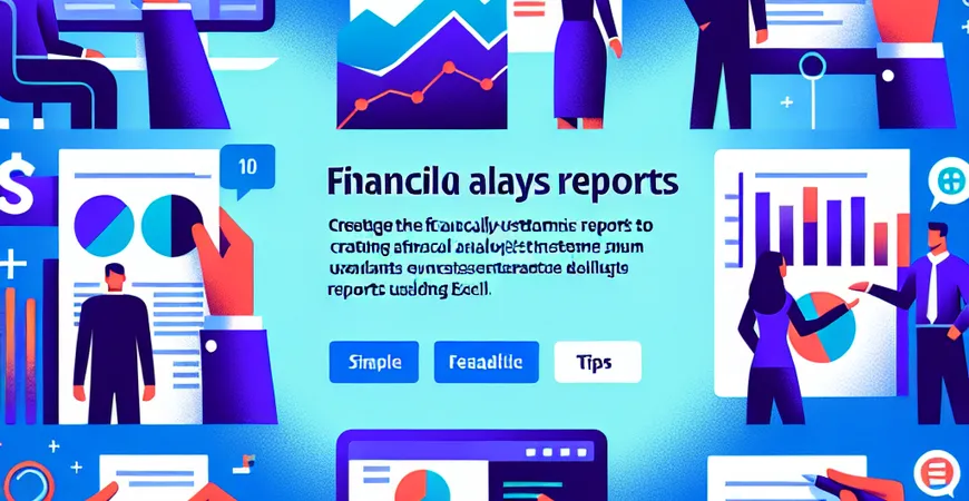 Excel 制作财务分析报表的 10 个技巧是什么？技巧解析